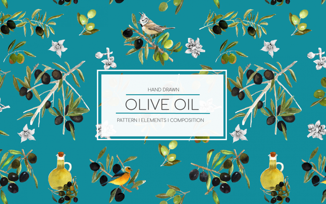 Olive oil pattern design