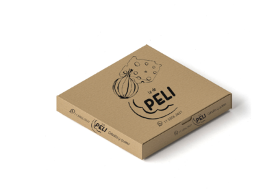 Diseño de logo y etiquetas de producto de lo de Peli