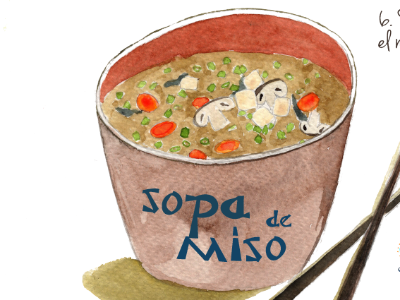 Lámina Receta Sopa de miso - Imagen 2