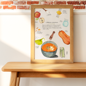 Lámina Receta Calabaza preventiva