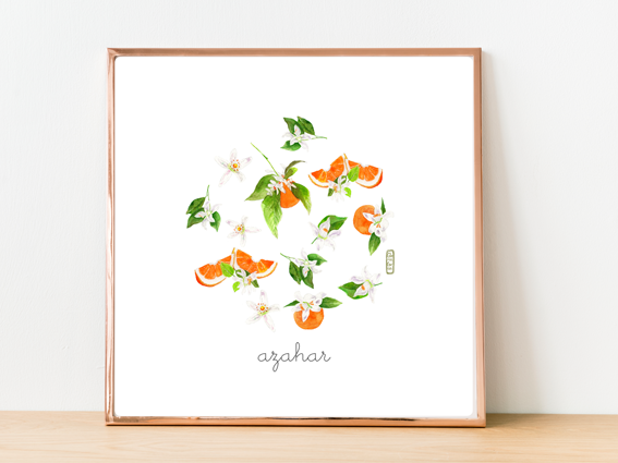 Lámina Flor de Azahar