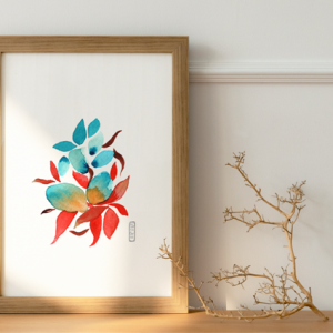 Lámina ilustrada Naturaleza Zen 2