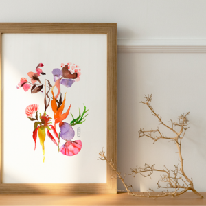 Lámina ilustrada Naturaleza Zen 3