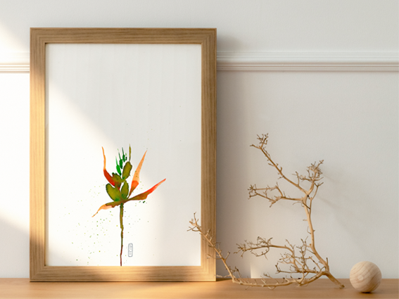 Lámina ilustrada Naturaleza Zen 4