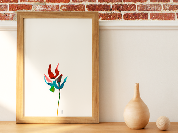 Lámina ilustrada Naturaleza Zen 6