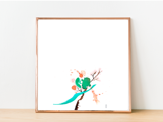 Lámina ilustrada Naturaleza Zen 7